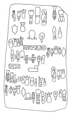 Figure 2: The Cascajal Block (redrawn after Rodríguez Martínez et al. 2006:1612, Fig. 4) (image copyright: Arnaud F. Lambert).